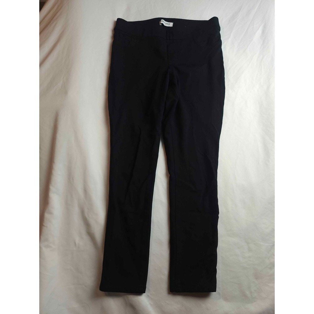 Nine West Jeans Womens M Black Smart Casual Quiet Luxury Office Chic Workwear